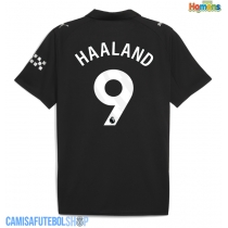 Camisa de time de futebol Manchester City Erling Haaland #9 Replicas 2º Equipamento 2025-26 Manga Curta